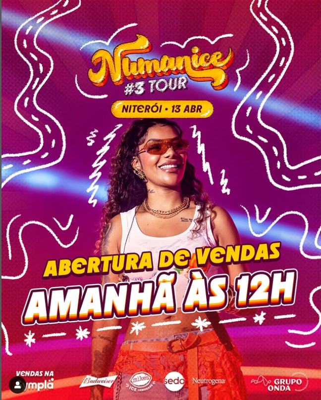 Numanice #3: Ludmilla anuncia abertura das vendas para o show em Niterói