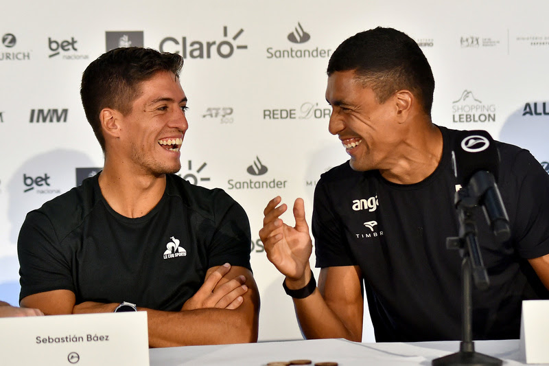 Sebastian Baez e Thiago Monteiro (Fotojump/Rio Open)