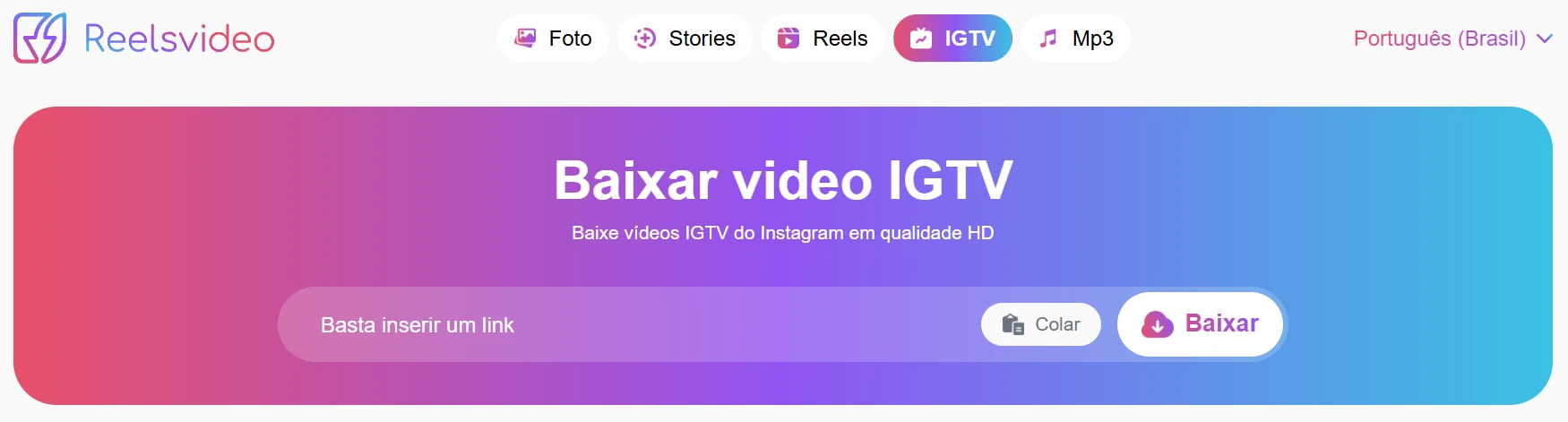 Baixar vídeos e stories do Instagram