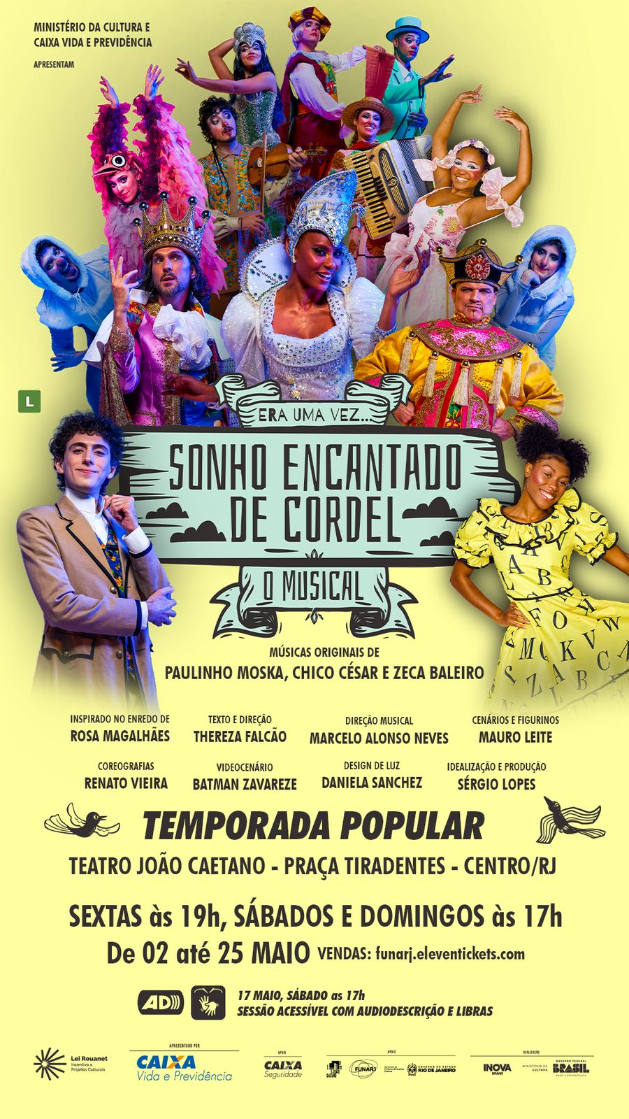 ARTE DA TEMPORADA NO TEATRO JOÃO CAETANO