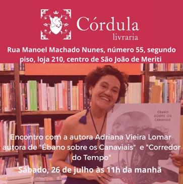 Autora vencedora do Prêmio Kindle 2023, Adriana Vieira Lomar lança obras em evento em São João de Meriti, no próximo sábado (26) 10 Autora vencedora do Prêmio Kindle 2023, Adriana Vieira Lomar lança obras em evento em São João de Meriti, no próximo sábado (26)