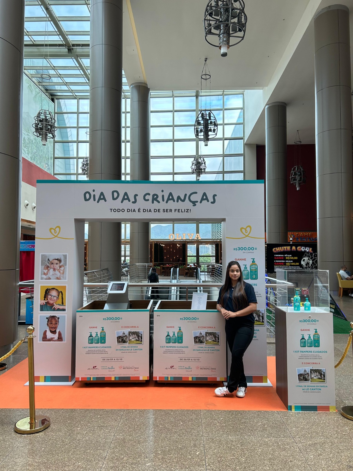 Shopping Metropolitano Barra celebra Dia das Crianças com promoção especial de kit Pampers e final de semana em família no Le Canton 7 Posto de trocas Dia das Crianças