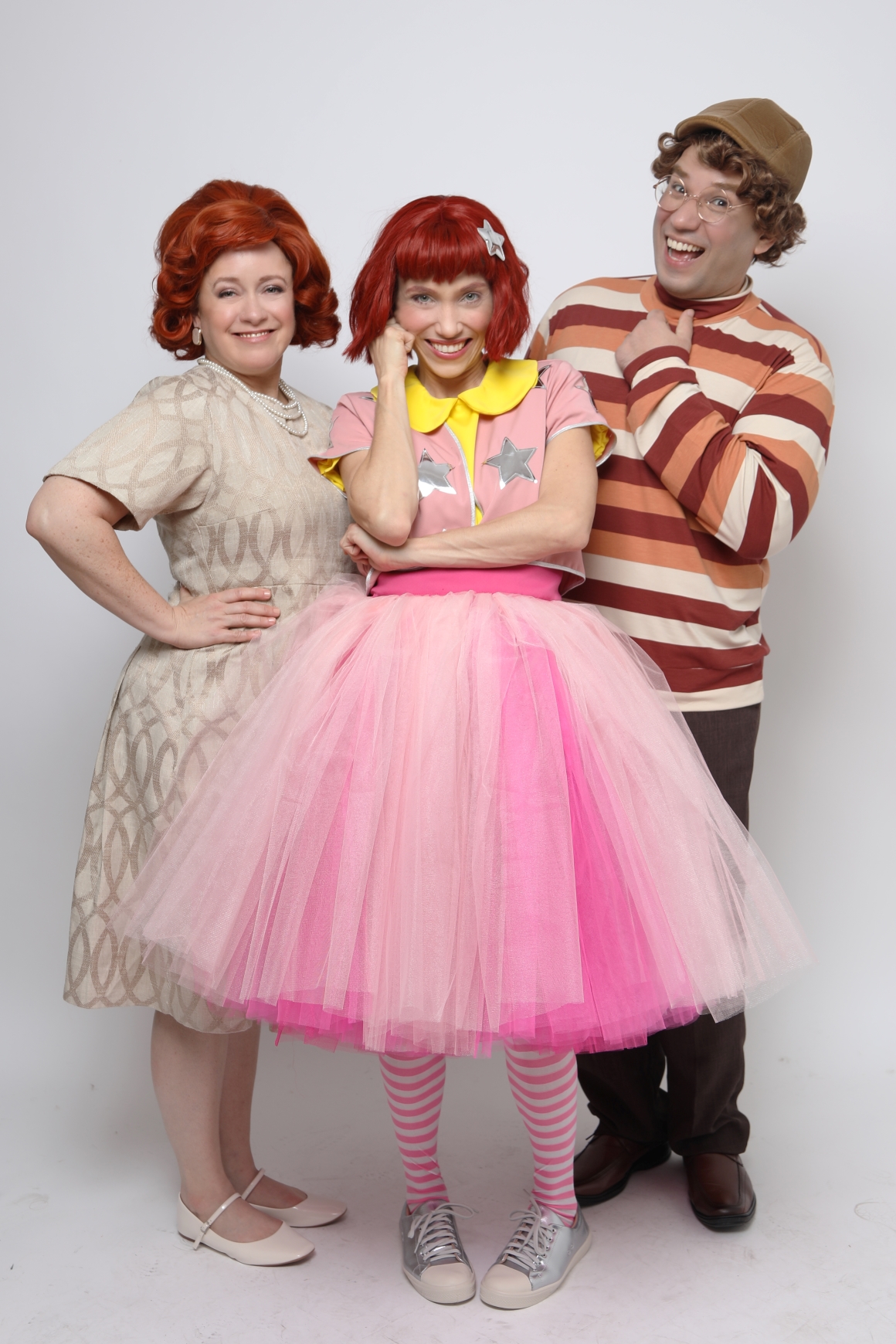 Ritinha Rock & Roll – Rita Lee para Crianças - Martina Blink (esq), Julia Gorman e Pedro Henrique Lopes - Foto de Andrea Rocha