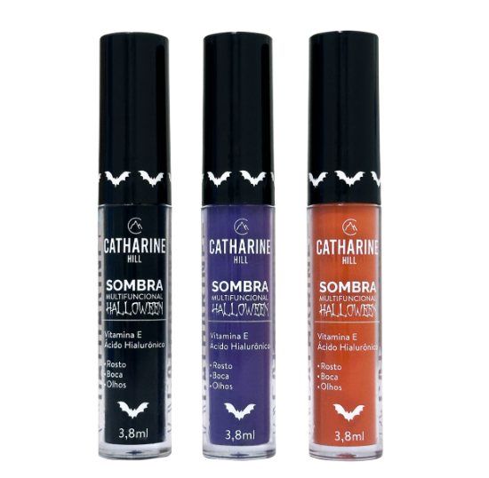 Catharine Hill lança Sombras Líquidas Multifuncionais em edição limitada para o Halloween 7 Linha completa das Sombras Líquidas Multifuncionais Halloween da Catharine Hill, em edição limitada (Divulgação: Catharine Hill)