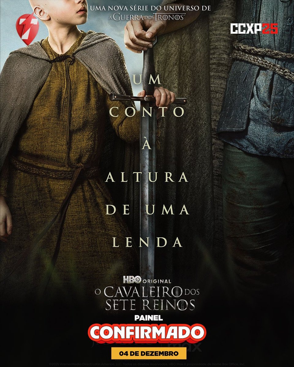 CCXP25: O guia essencial das atrações nacionais e internacionais para sua agenda 14 O Cavaleiro dos Sete Reino