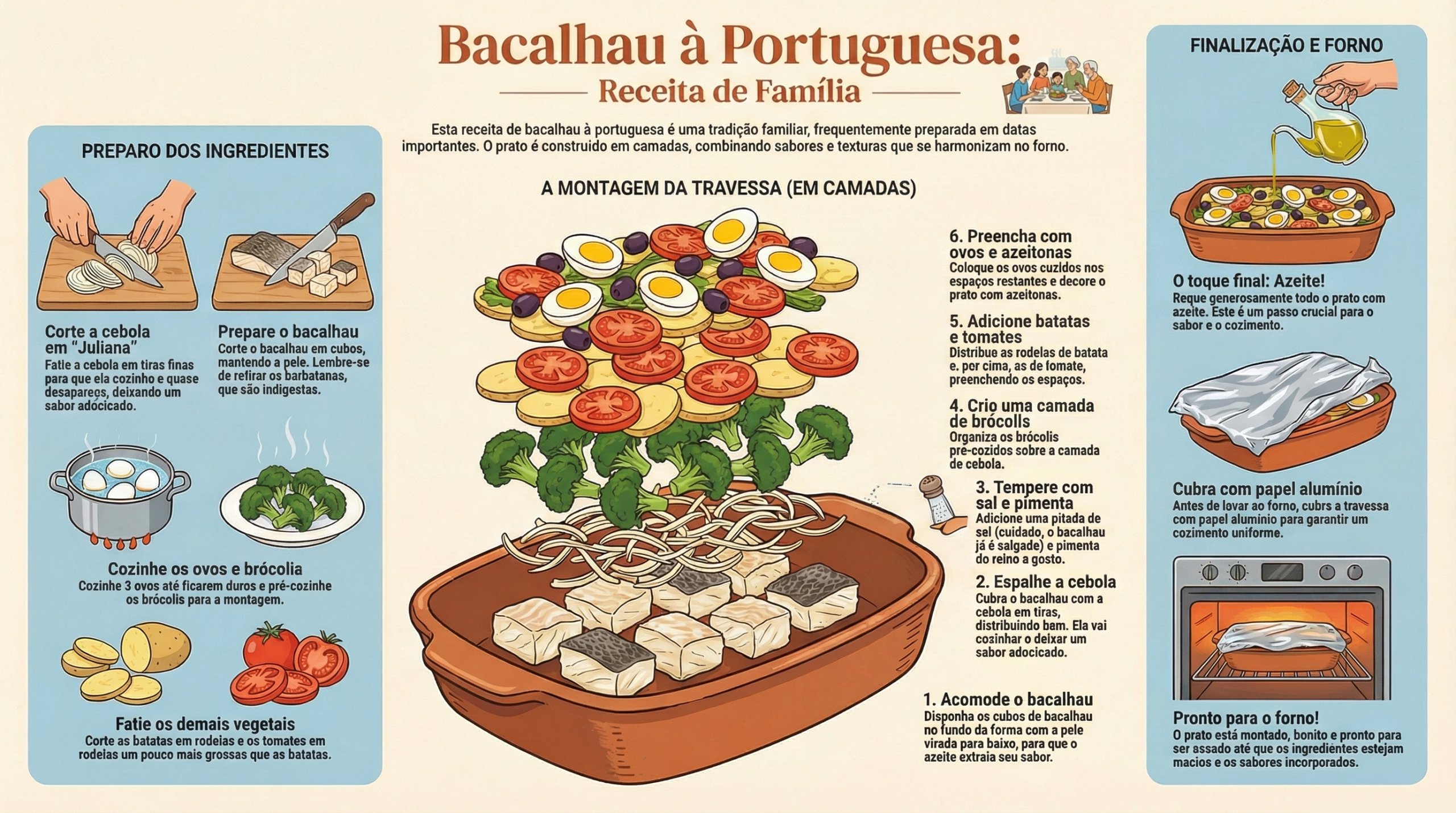 Bacalhau à Portuguesa do Rodrigo Hilbert: Receita fácil e suculenta 8 Bacalhau à Portuguesa do Rodrigo Hilbert: Receita Fácil e Suculenta
