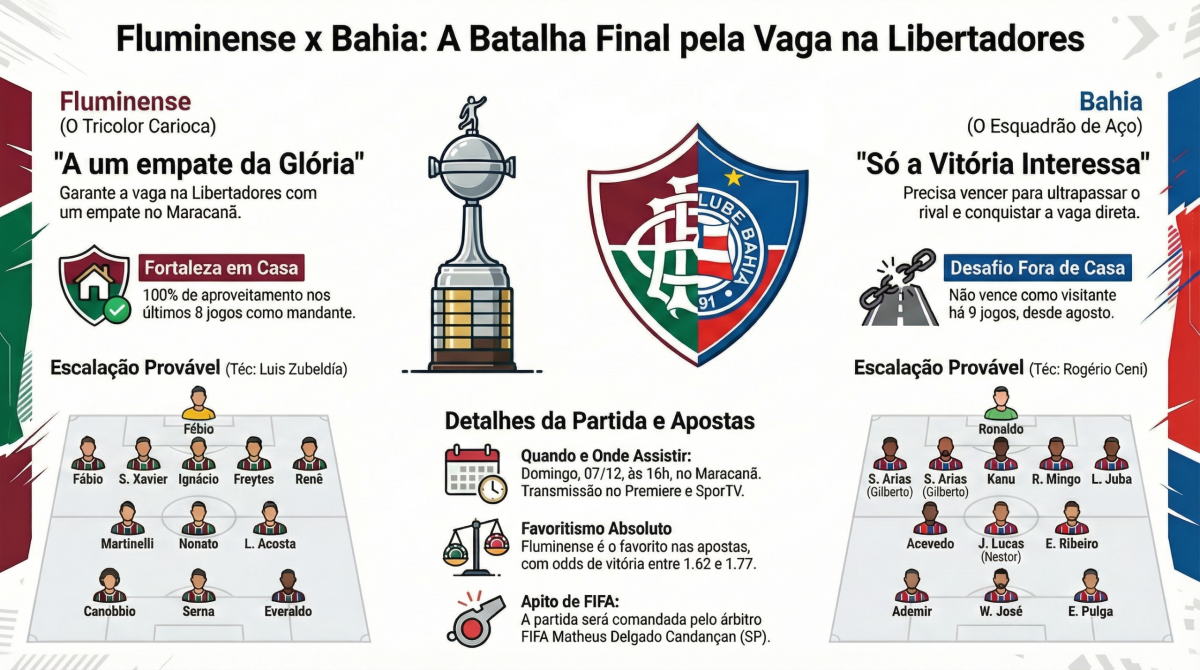 Fluminense e Bahia disputam vaga direta na Libertadores 8 Fluminense x Bahia