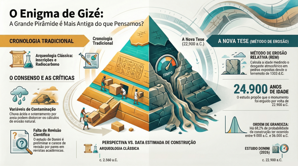 A cronologia do Egito Antigo desafiada por novo estudo sobre a Grande Pirâmide 8 A cronologia do Egito Antigo desafiada por novo estudo sobre a Grande Pirâmide