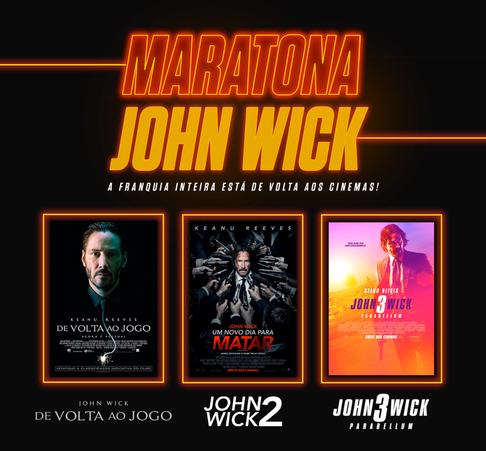 Maratona John Wick 4: onde assistir aos filmes da franquia no