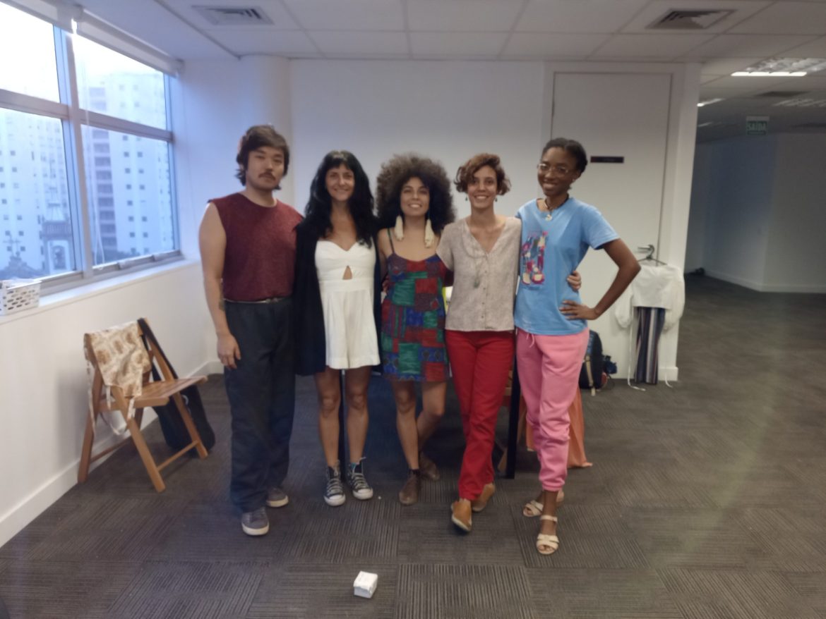 Rubens Takamine, Consuelo Bassanesi (fundadora da Despina), Lorena Portela Soares, Marina Fraga (mentora), Yaminaah Abayomi