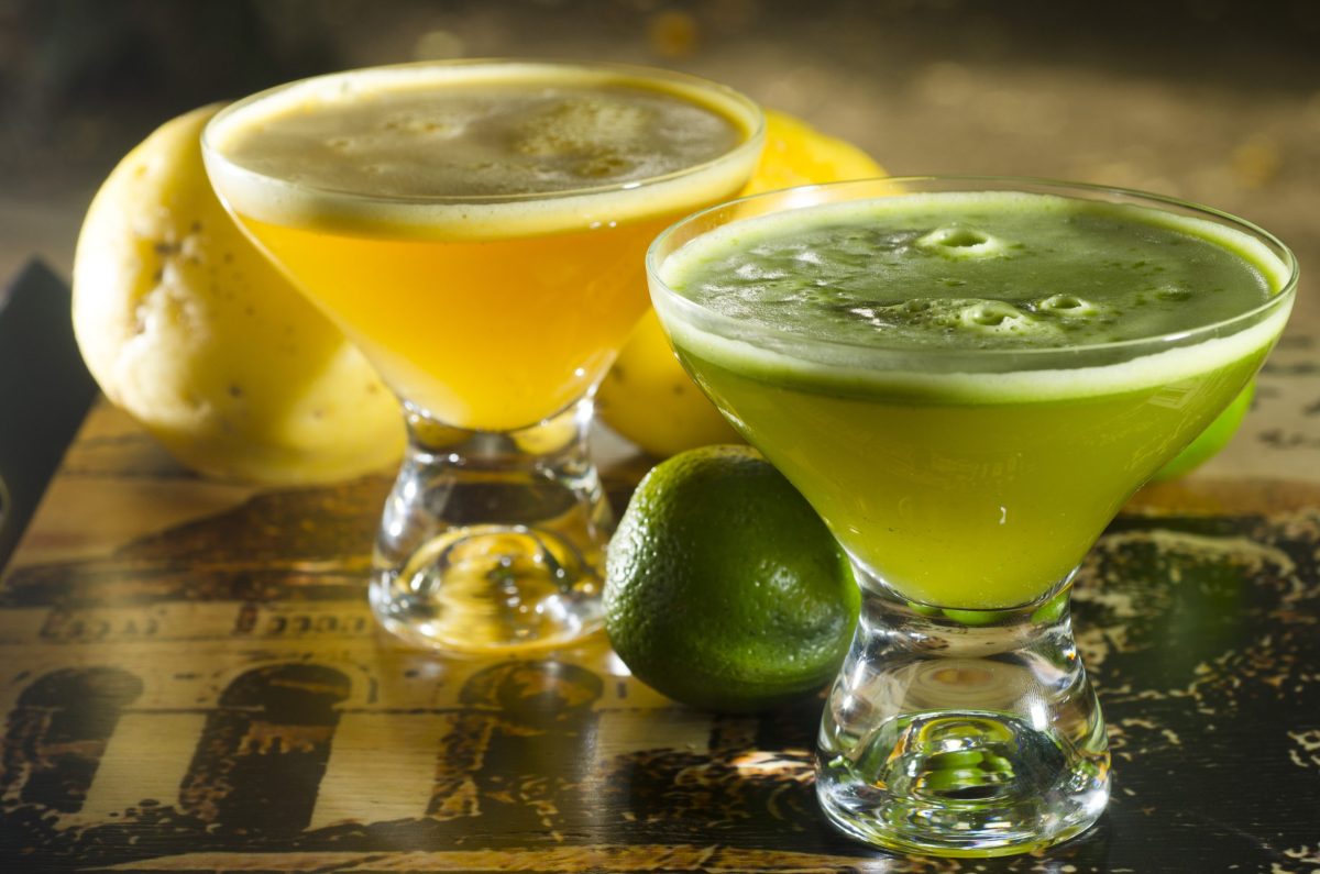 Suco de maracujá e gengibre & Limonada clorofilada