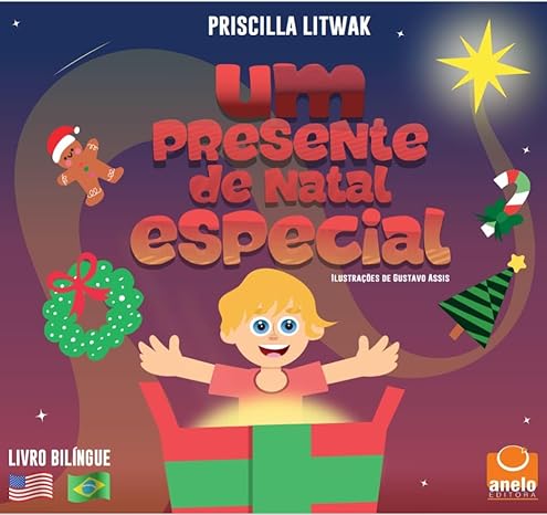 A escritora e jornalista Priscilla Litwak lança o livro infantil "Um Presente de Natal Especial", bilíngue e interativo, no próximo dia 26 (domingo), no Campo de São Bento.