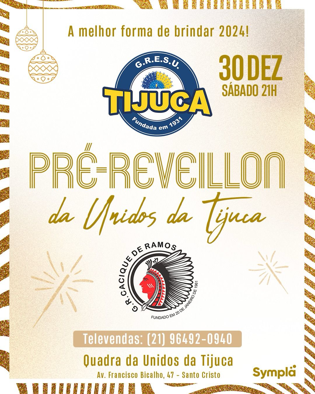 Unidos da Tijuca realiza Pré-Réveillon neste sábado com Cacique de Ramos