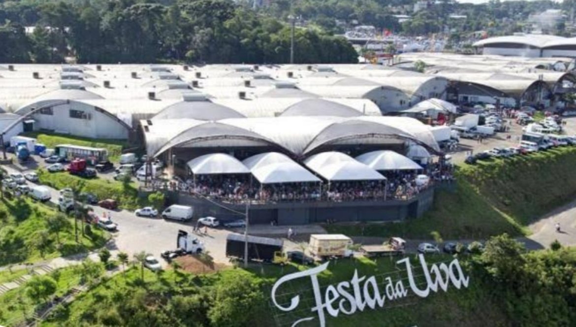 Pavilhão da Festa Nacional da Uva em Caxias do Sul (RS) (Divulgação)