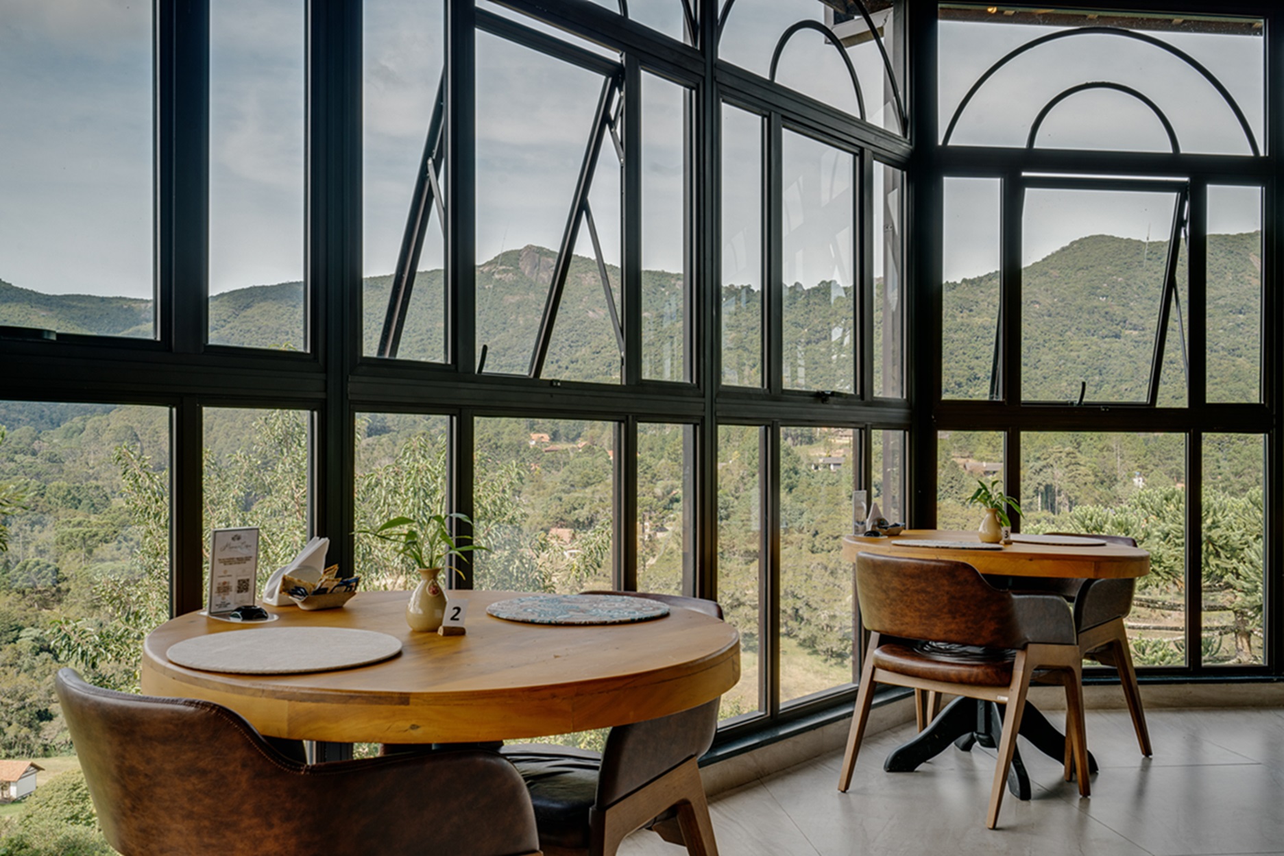 Restaurante Mirante vista imperdível das montanhas Monte Verde