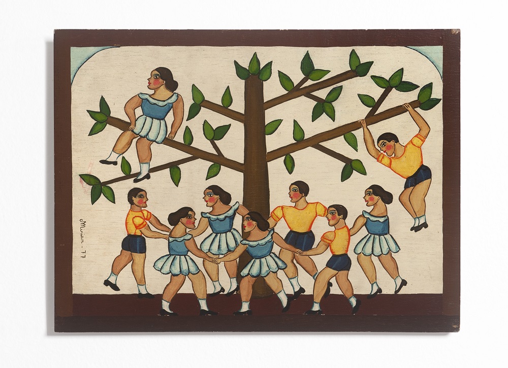 Mirian Inêz da Silva Cerqueira Brincadeira de Roda 1980 Óleo sobre eucatex – Foto João Liberato