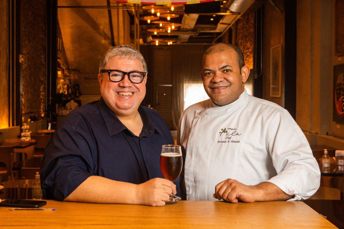 José Raimundo Padilha e chef Fernando Almeida