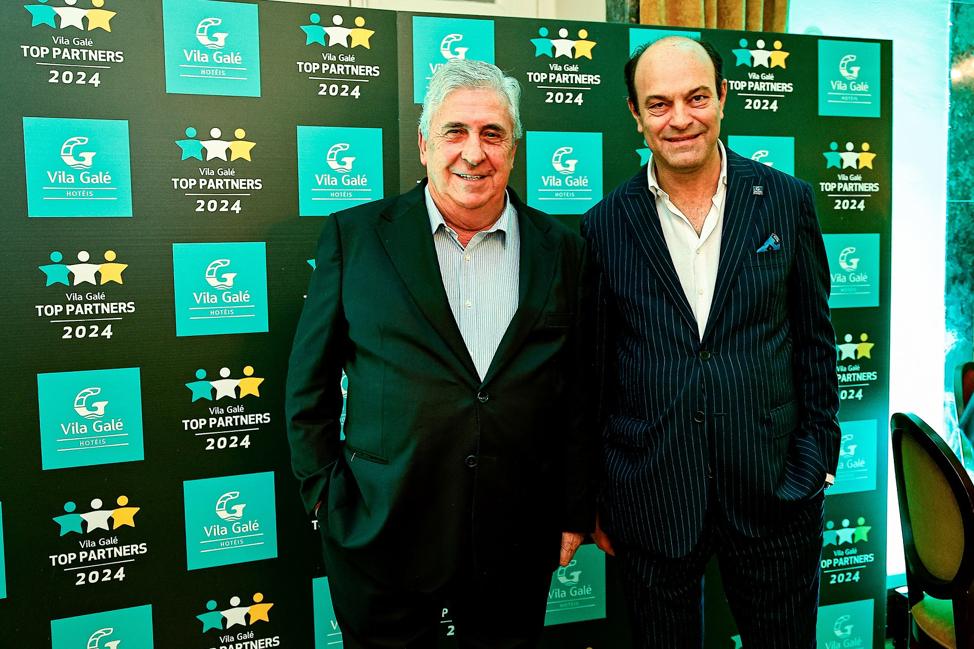 Jorge Rebelo de Almeida, fundador e presidente da Vila Galé (à esq), e Pedro Ribeiro, Diretor de Marketing e Vendas