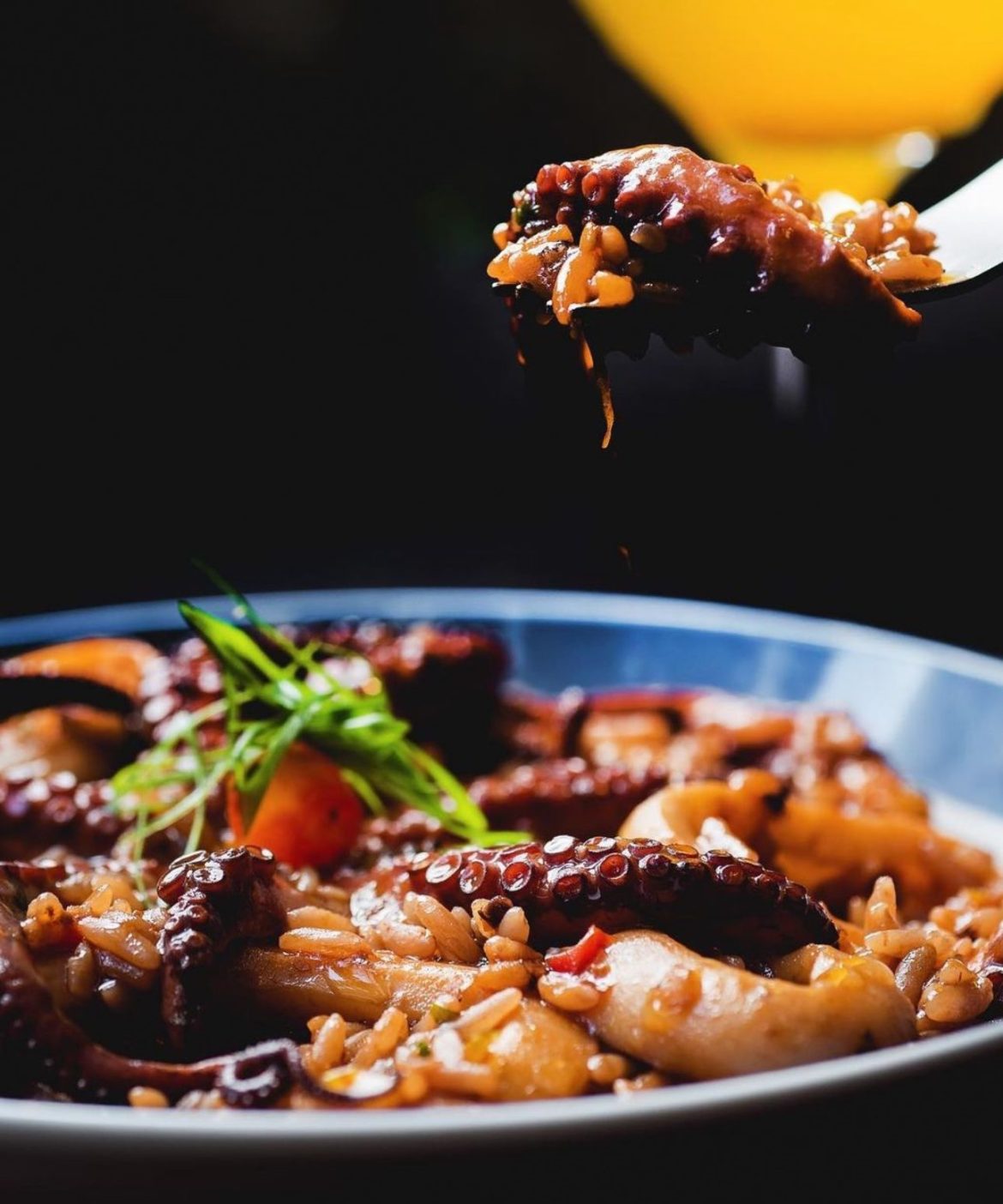 Polvo Bar – Arroz caldoso de polvo e lula Polvo Bar - Arroz caldoso de polvo e lula