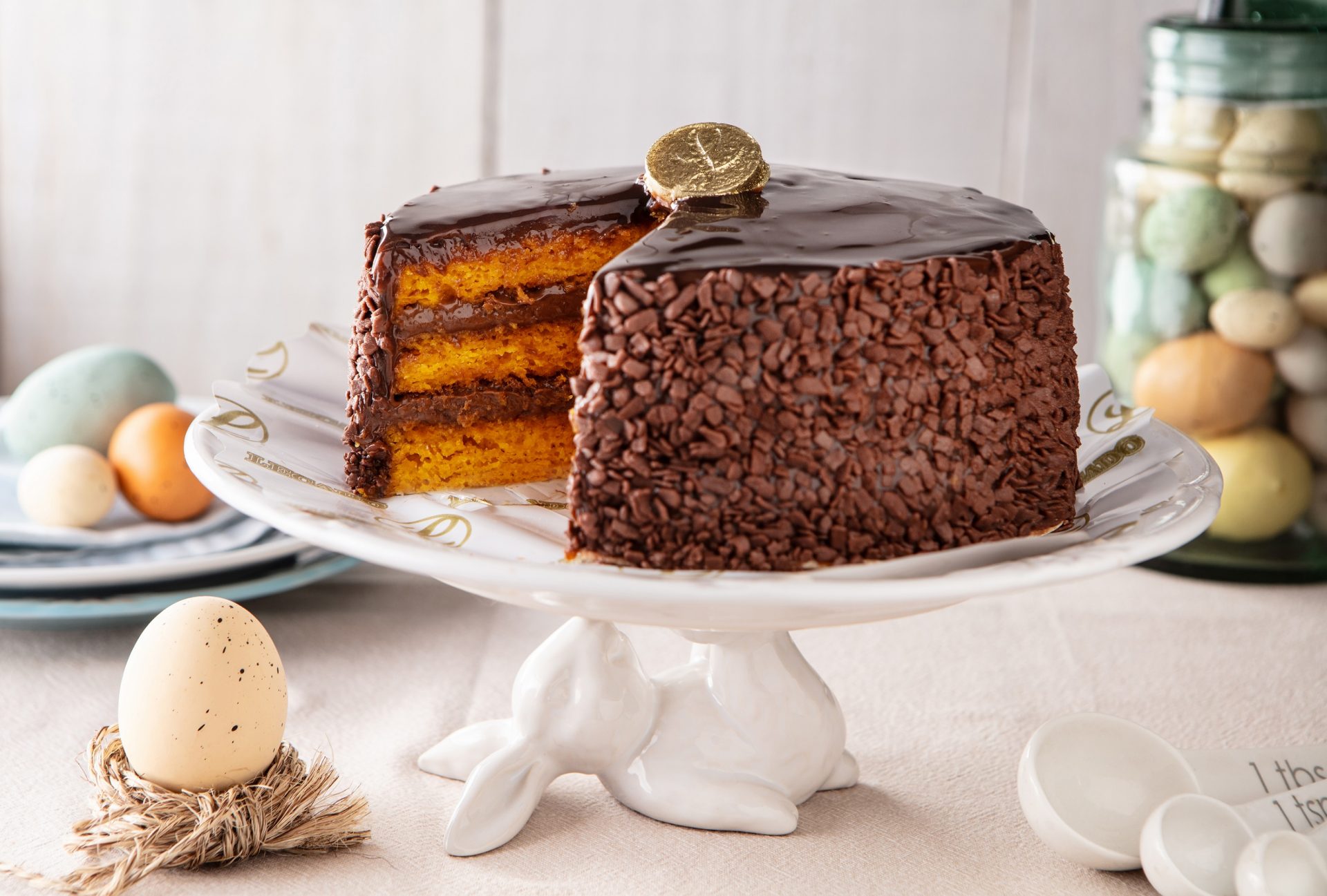 Torta de Cenoura com Brigadeiro Gourmet Lecadô