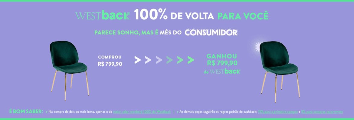 Westwing: Produtos com 100% de Westback Westwing: Produtos com 100% de Westback