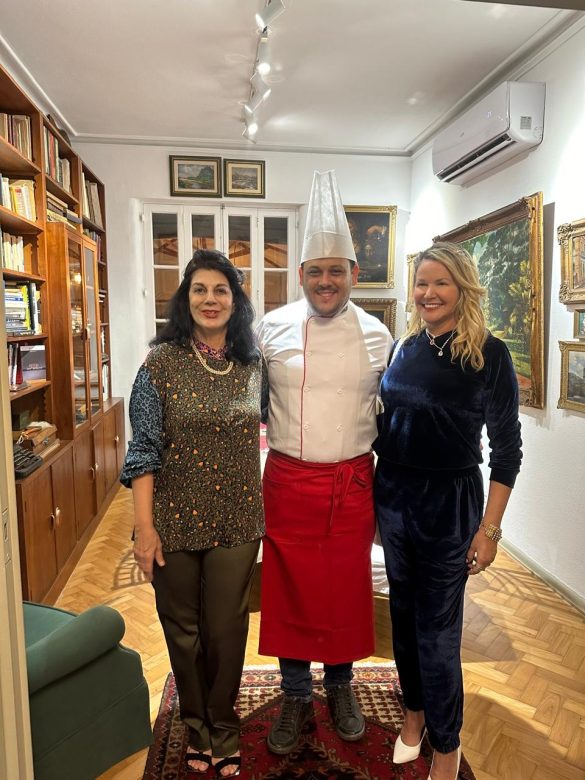 Dorys Daher ,o chef Renan Ferreira e Viviane Ferreira Dorys Daher ,o chef Renan Ferreira e Viviane Ferreira