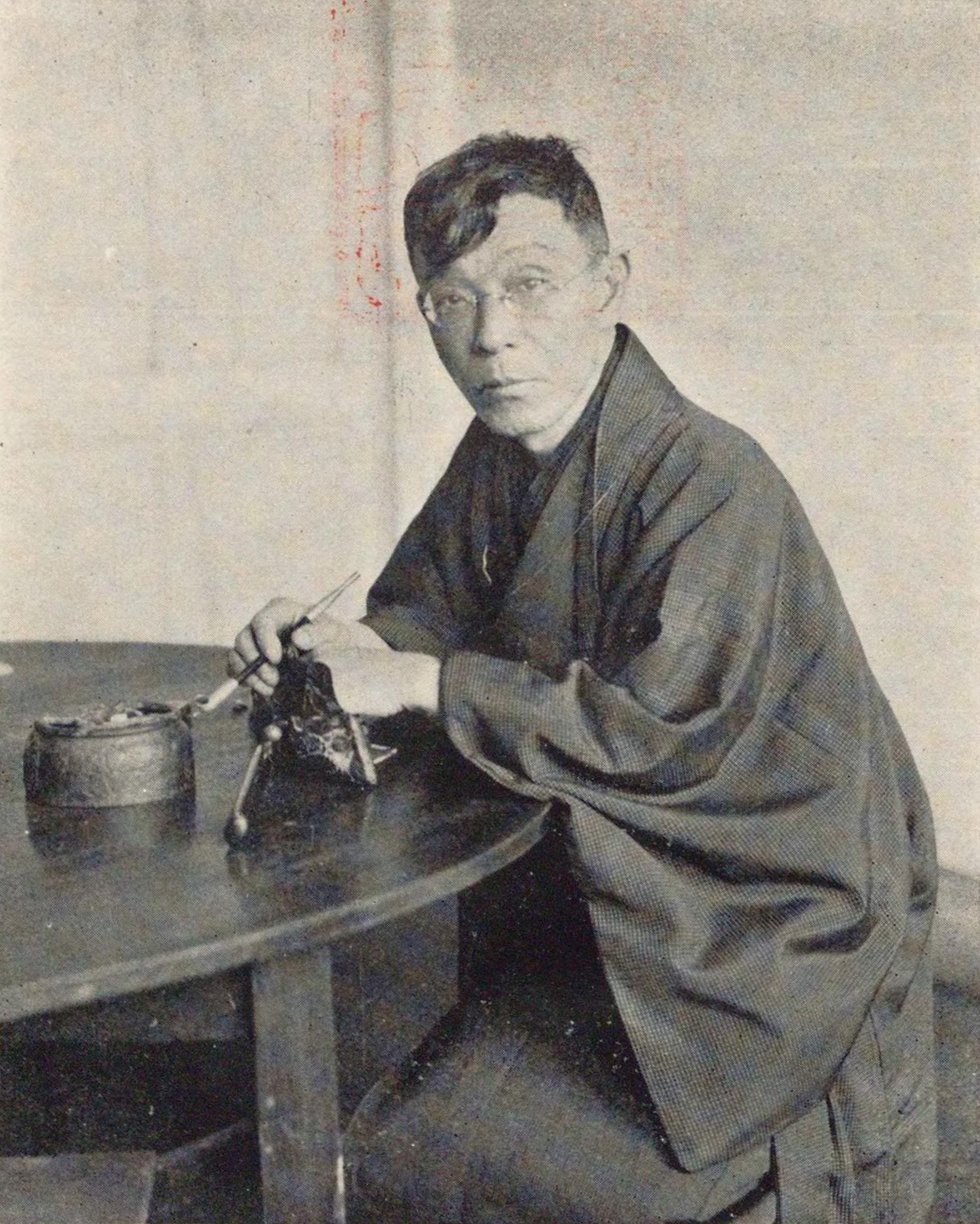 Retrato do autor Izumi Kyôka.