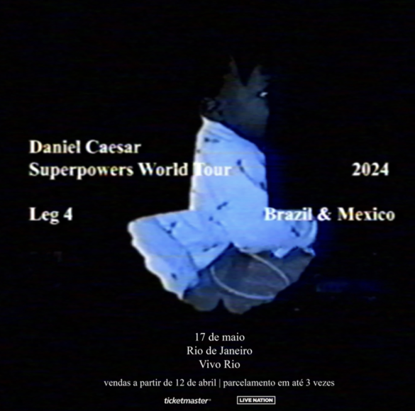 Daniel Caesar anuncia show no Rio de Janeiro