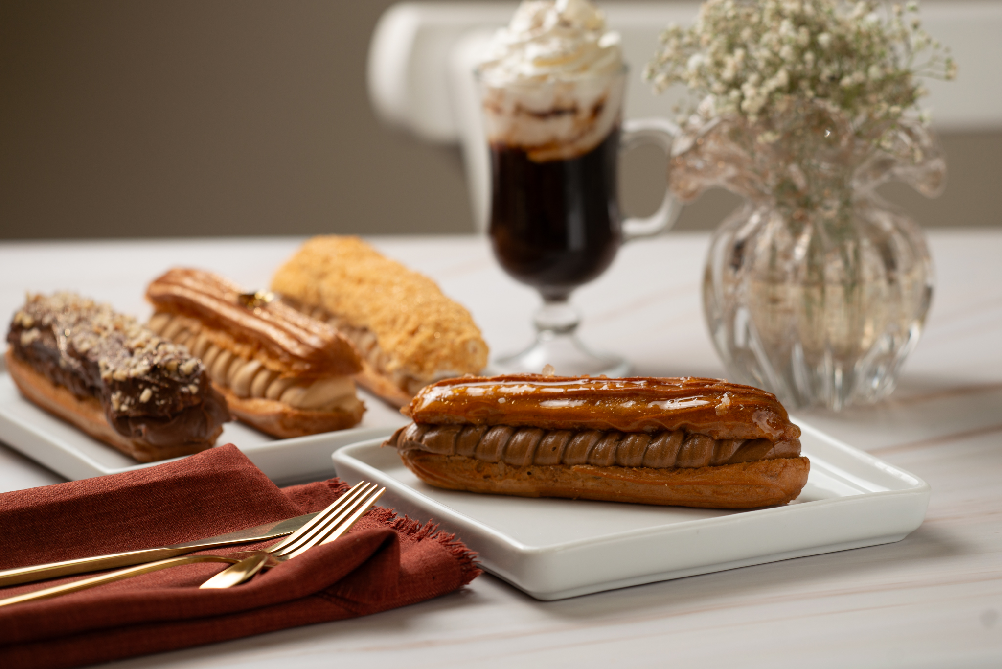 Éclair Cafeteria e Bistrô - Éclair Café e Caramelo Salgado