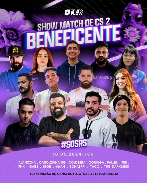 Live solidária ao Rio Grande do Sul reúne os maiores nomes de CS do Brasil