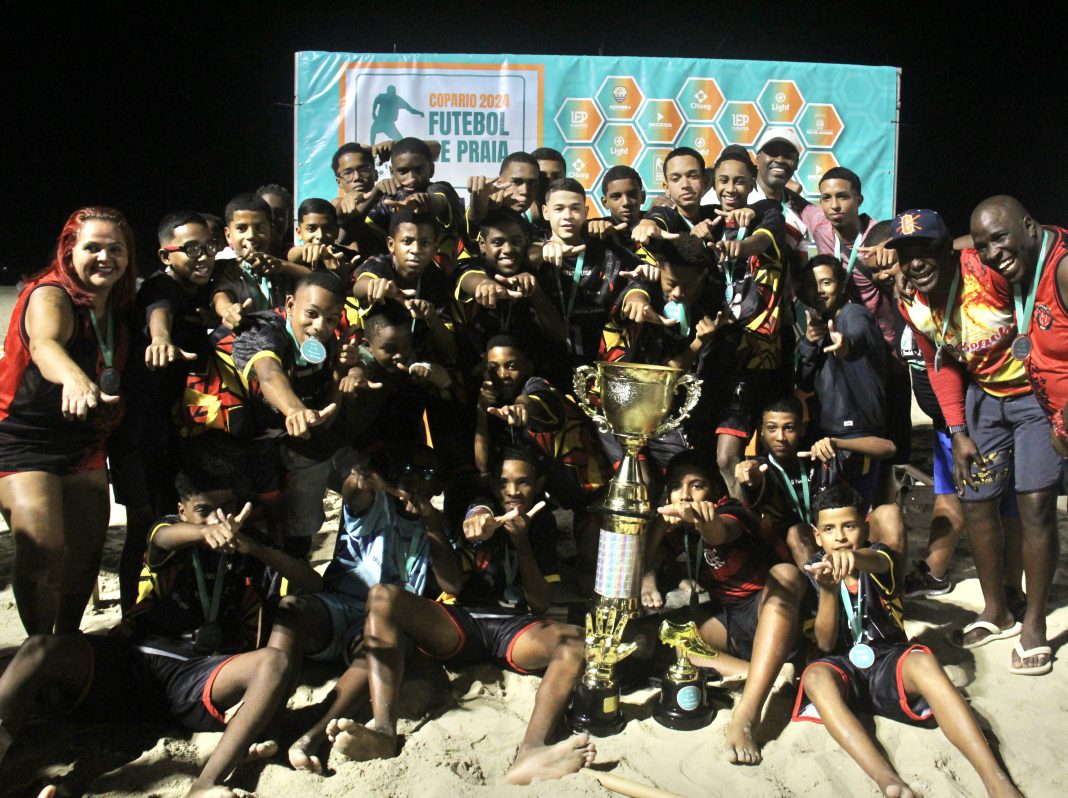 Embalo, campeão da etapa Social/Copa Rio de Futebol de Praia