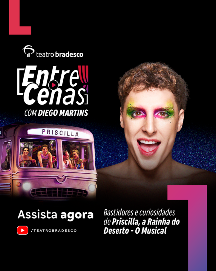 Teatro Bradesco traz a arte drag de “Priscilla, a Rainha do Deserto” em mais um episódio do projeto “Entre Cenas”