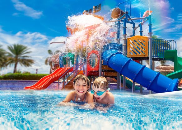 Parque aquático infantil do Malai Manso Resort