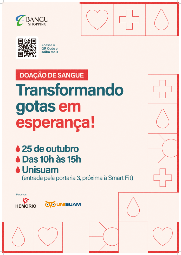 Bangu Shopping realiza nova campanha de doação de sangue em parceria com o Hemorio