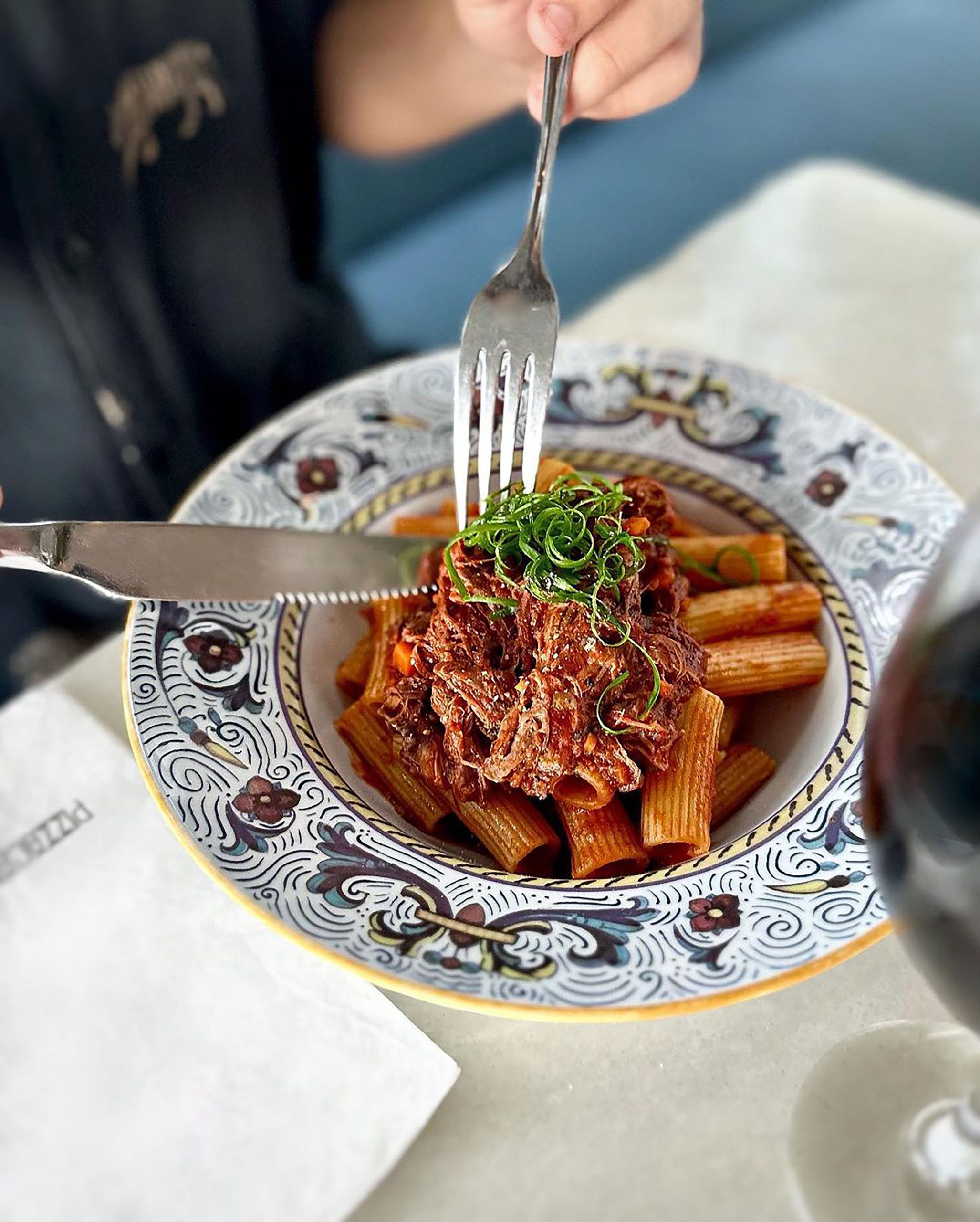 Canastra Trattoria Leme - Rigatoni al Ragu de Cordeiro