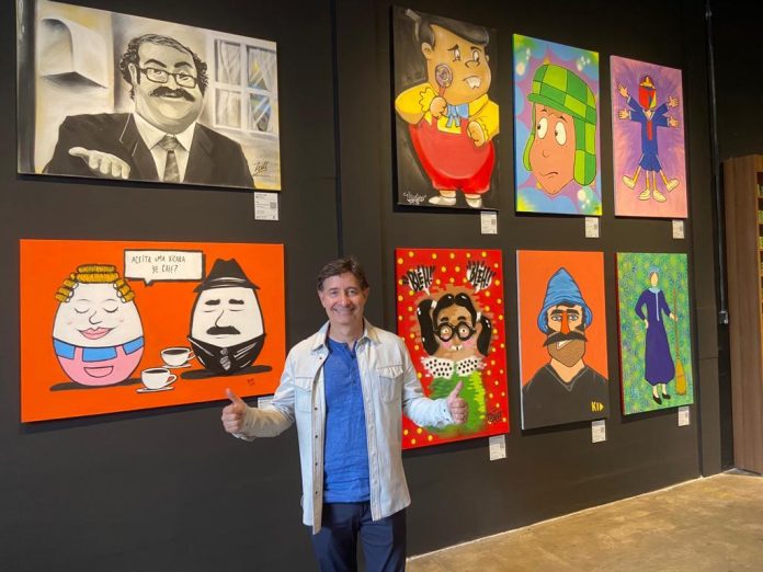 Mercadão recebe exposição de graffiti em homenagem aos personagens do Chaves