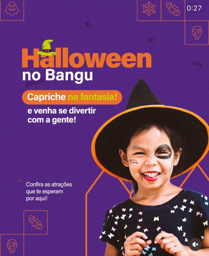 Halloween no Bangu Shopping: Pintura facial e brincadeiras de arrepiar para as crianças