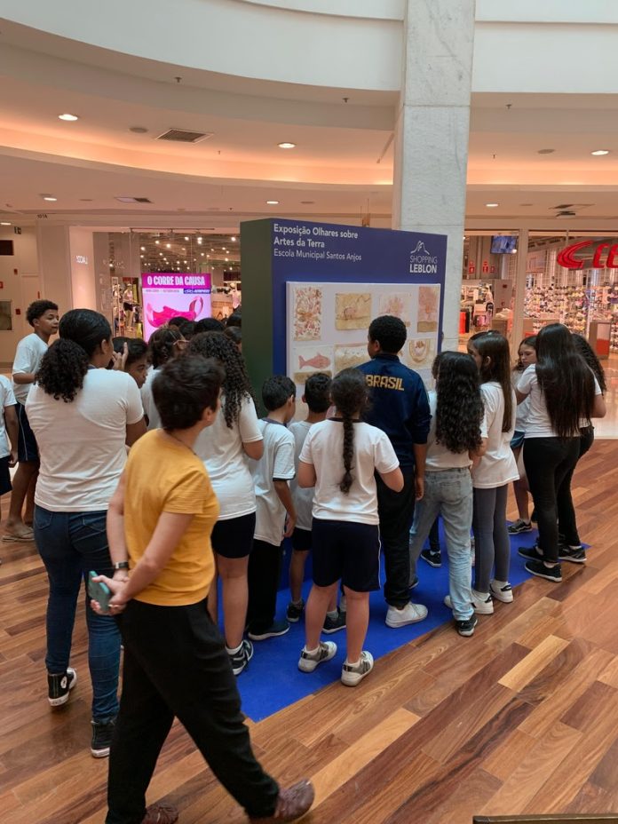 Shopping Leblon apresenta exposição “Olhares sobre Artes da Terra” com obras de alunos da Escola Municipal Santos Anjos