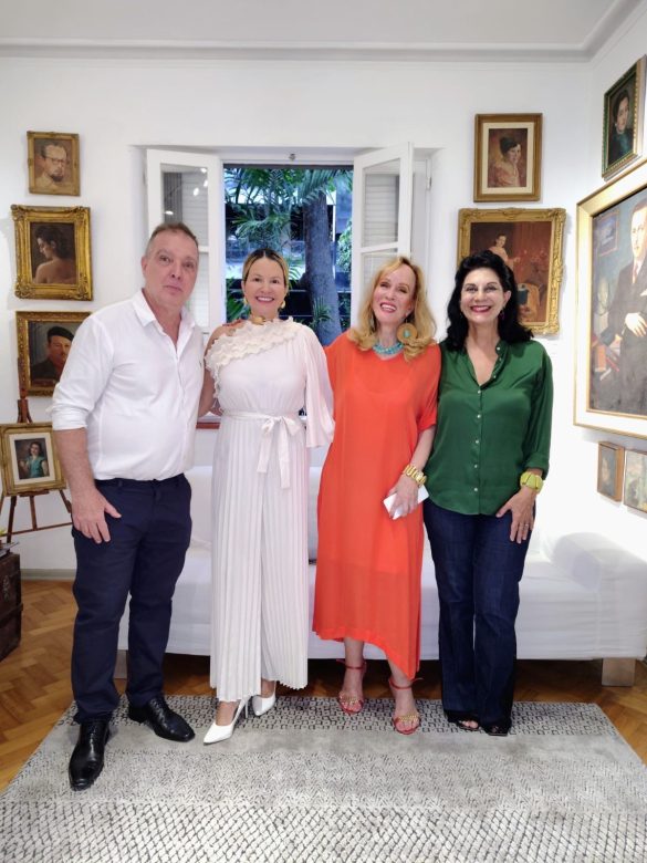 Bayard Boiteux ,Viviane Fernandes ,Zizi Magalhães e Dorys Daher