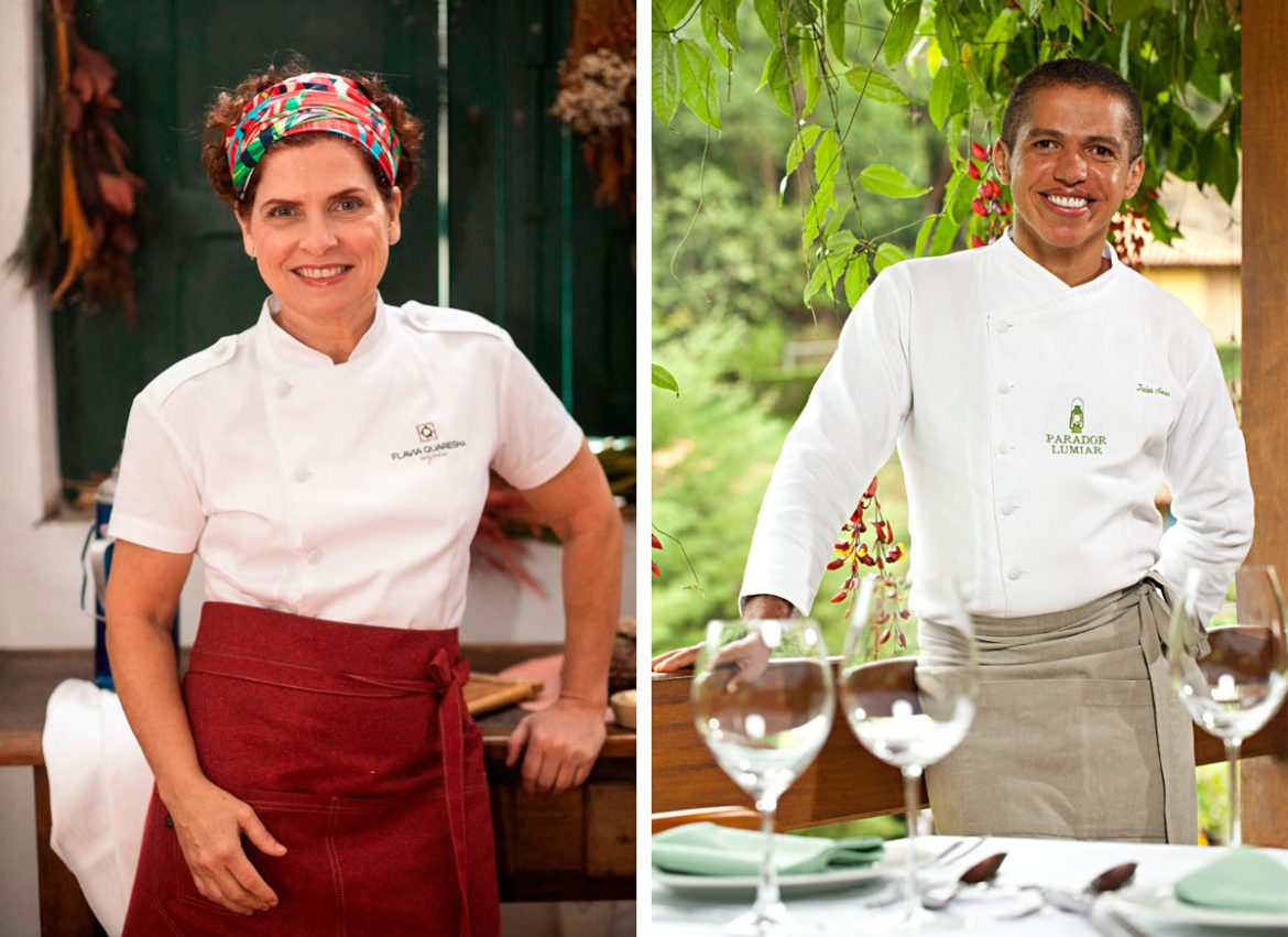 Parador Lumiar - Chef Flavia Quaresma (Foto: Divulgação) e Chef Isaias Neires (Foto: Studio Cromo Comunicação)