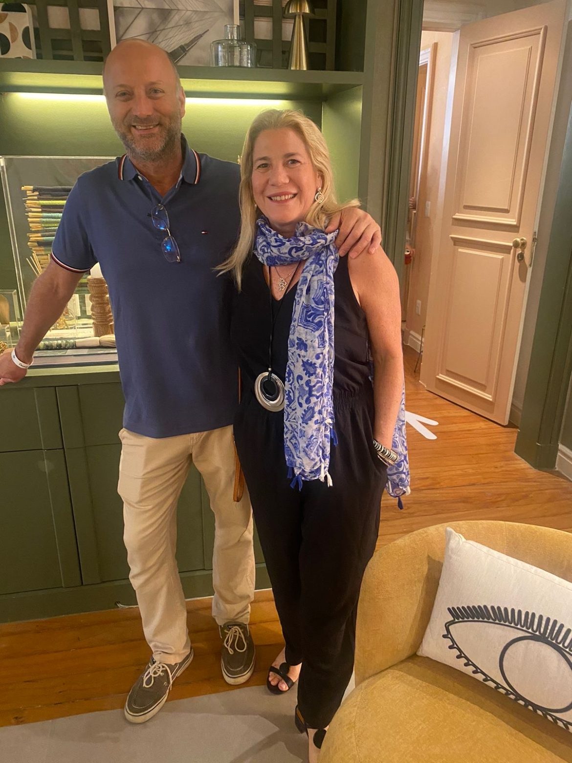 Fátima Simões e o marido Thomas King