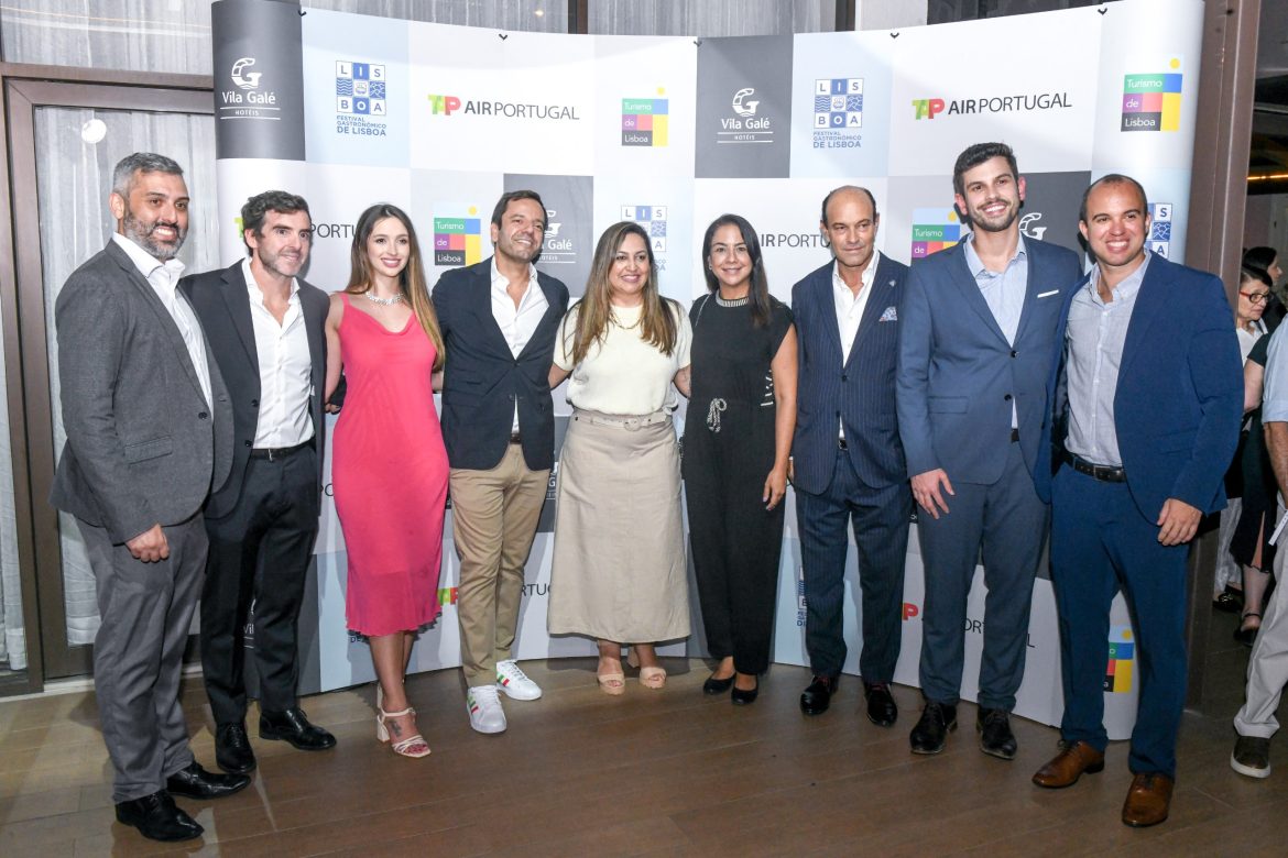 Diretor de marketing e vendas, Pedro Ribeiro, e os chefs responsáveis pelo Buffet durante o lançamento do festival gastronômico.