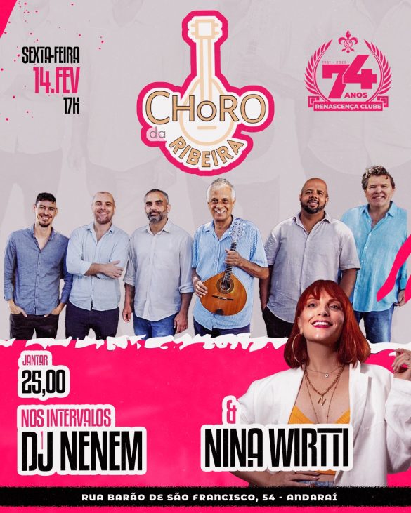 Choro da Ribeira comemora os 74 anos do Renascença Clube