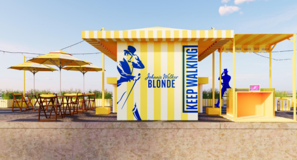 3D Quiosque Johnnie Walker Blonde