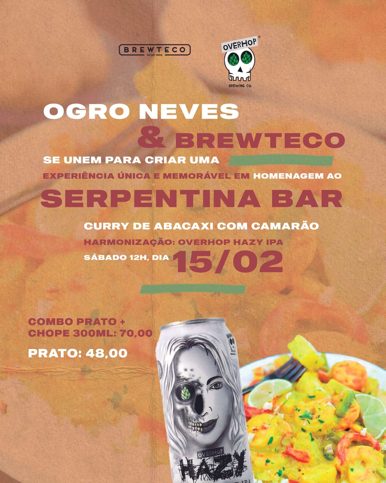 Brewteco e Chef Ogro Neves se unem para uma experiência gastronômica no Baixo Gávea