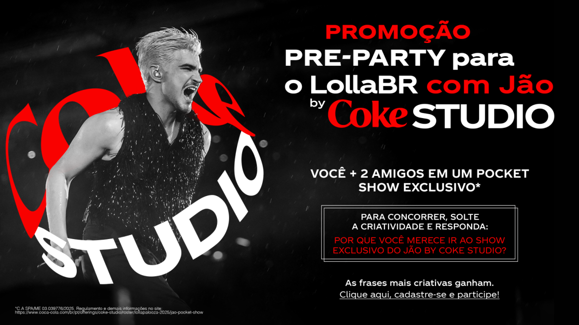 Coca-Cola leva fãs para Pocket Show do Jão by Coke Studio