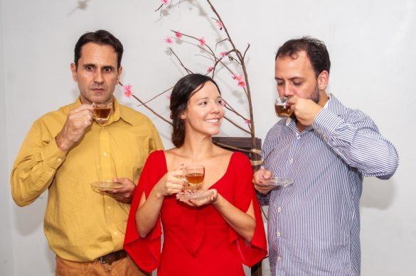 Elenco Chá com Tchekhov - Foto: Pedro Fontoura