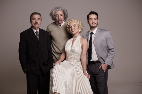 Norival Rizzo, Cassio Scapin, Amanda Acosta e Marcos Veras, o elenco de “Insignificância”, que estreia em 14 de março no Teatro Adolpho Bloch - foto; Jairo Goldflus