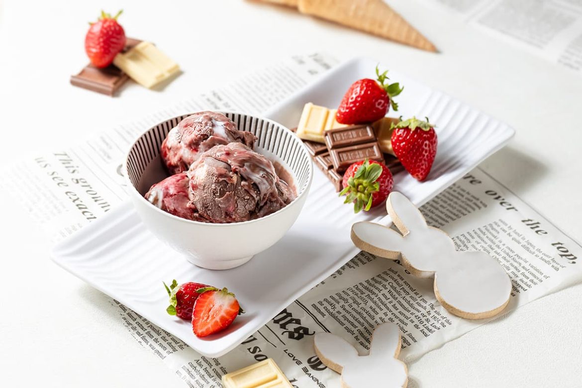 Sorvete Brasil - Chocolates com Mescla de Morango