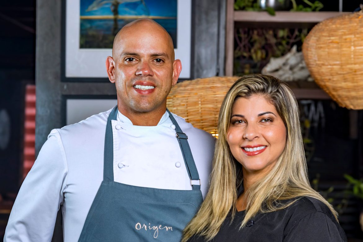 Chefs Fabrício Lemos e Lisiane Arouca